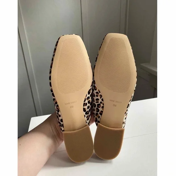 Nine West Calf Hair Square Toe Mules - Picture 7 of 10